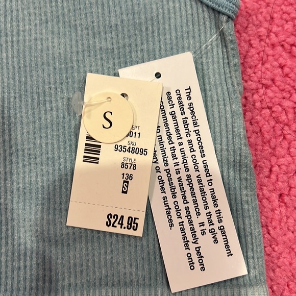 NWT Aeropostale Halter Crop Top Blue - Picture 4 of 4